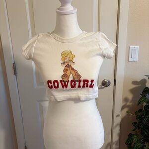Brandy Melville Cowgirl Graphic T-Shirt